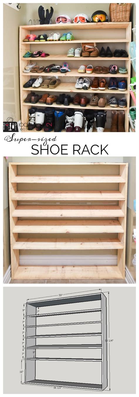 building your own shoe shelves.